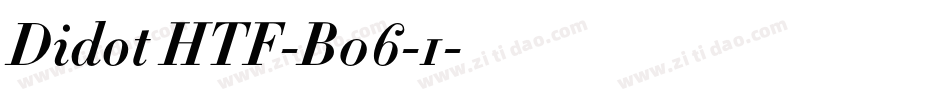 Didot HTF-B06-1字体转换